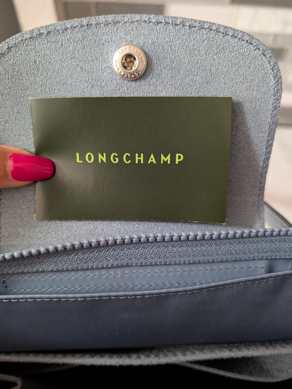 Longchamp Le Pliage Medium in Slate Gray - Picture 8 of 9